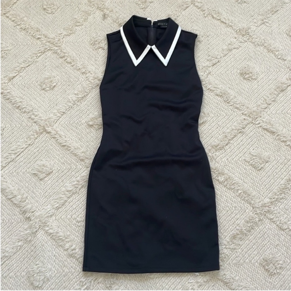 Alice + Olivia Wynell Collared Mini Dress - Picture 4 of 6